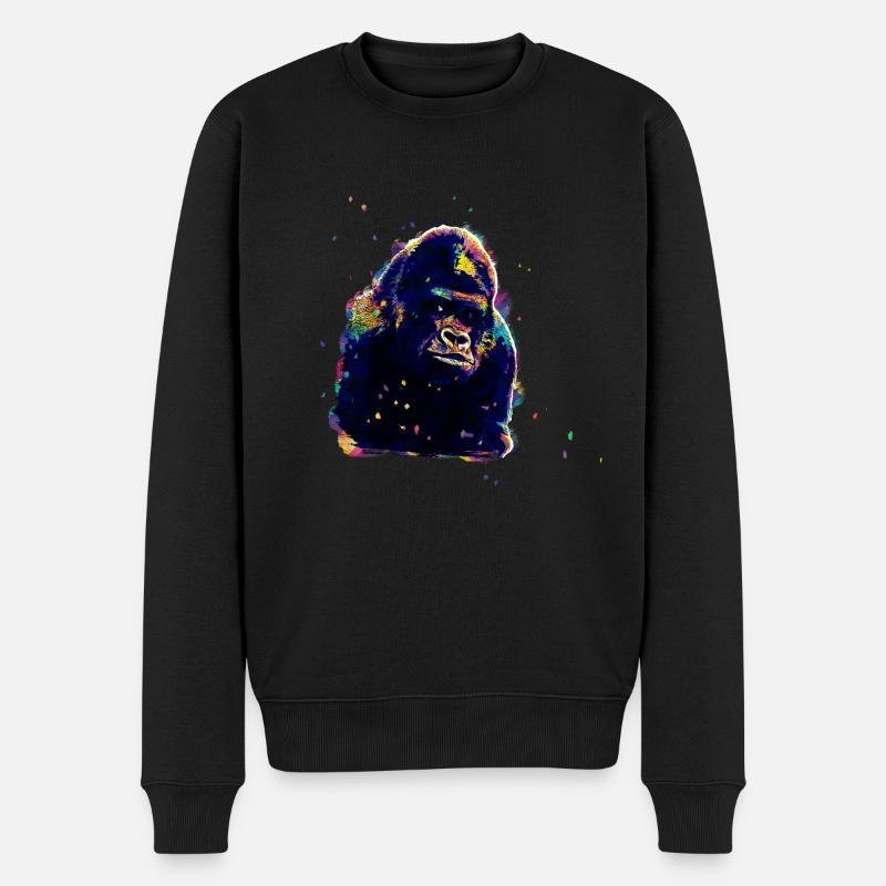 Chimpanzé - Pull Premium bio Homme - noir