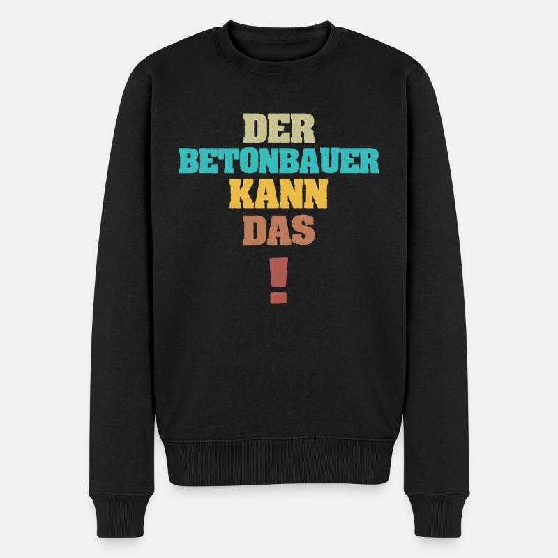 Cadeau pour le bétonnier - Pull Premium bio Homme - noir