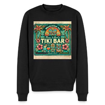 Mum & Dads Tiki Bar - Men's Premium Organic Jumper - black - Front - Nico (187cm)