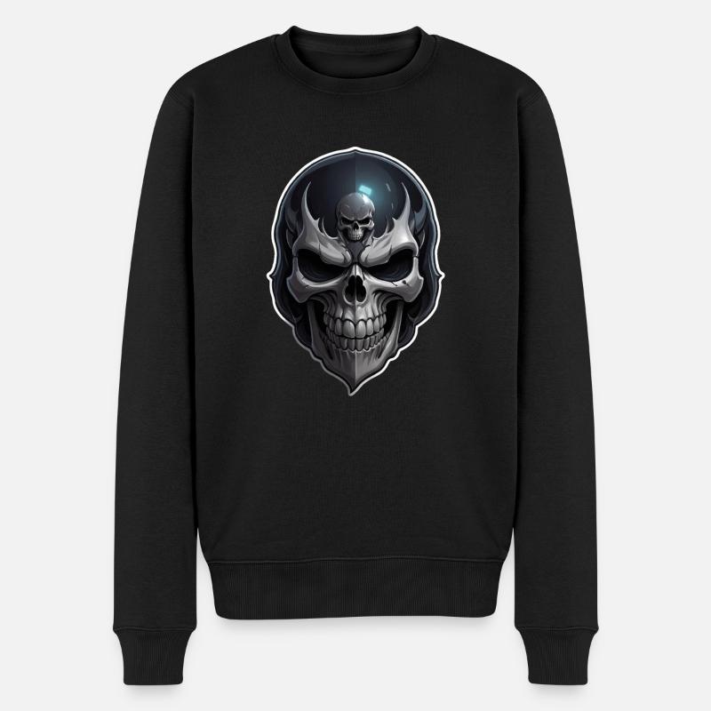 Crâne de Totenkopf - Pull Premium bio Homme - noir