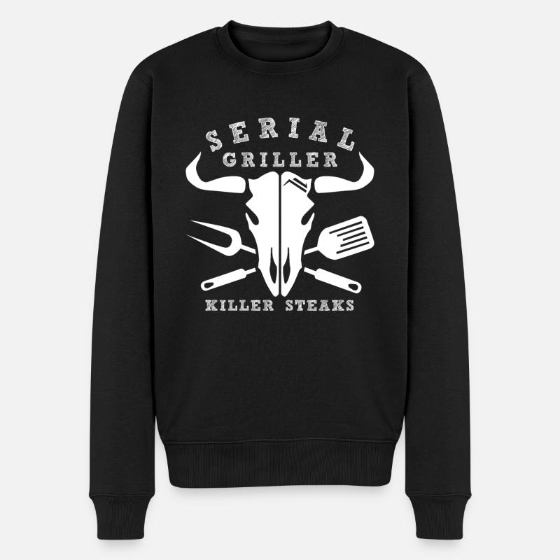 STEAKS tueurs - Pull Premium bio Homme - noir