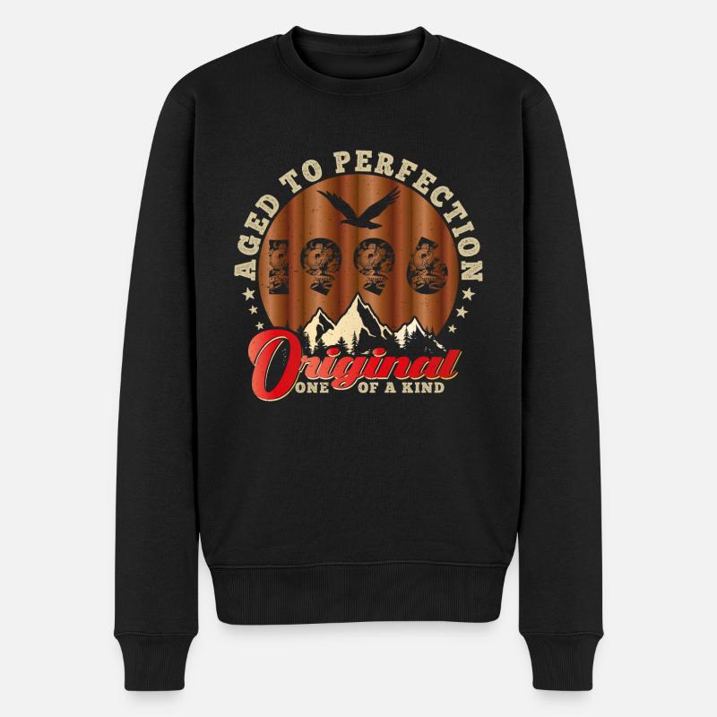 Kultiges Jubiläum 1996 - Männer Premium Bio Pullover - Schwarz