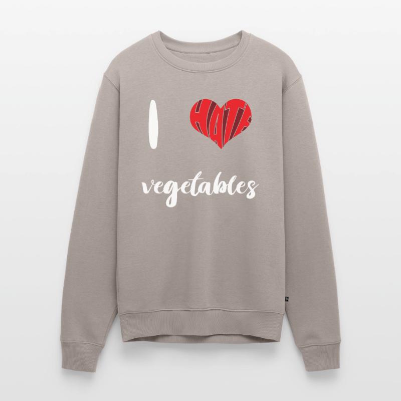 Hate Vegetables Stop Hate Anti Hate Men's Premium Organic Jumper