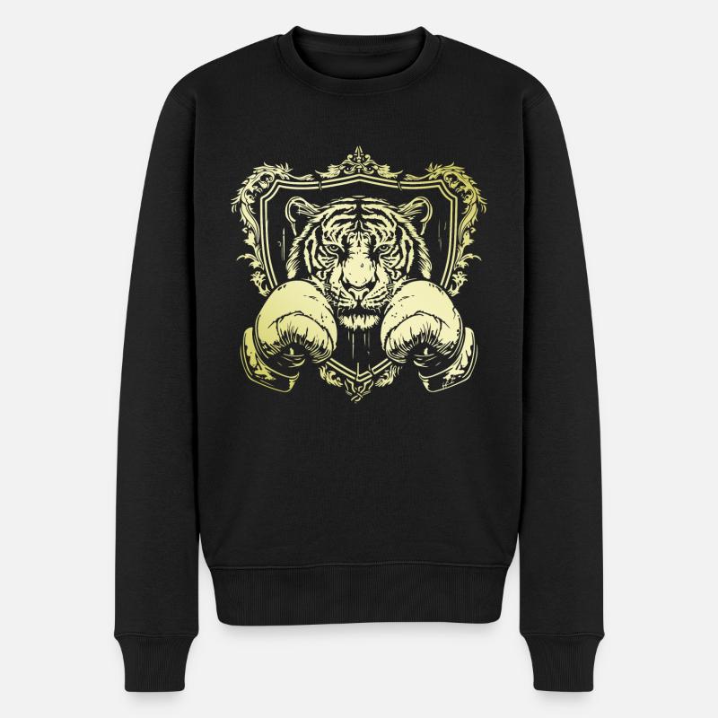 Boxer Tigre - Pull Premium bio Homme - noir