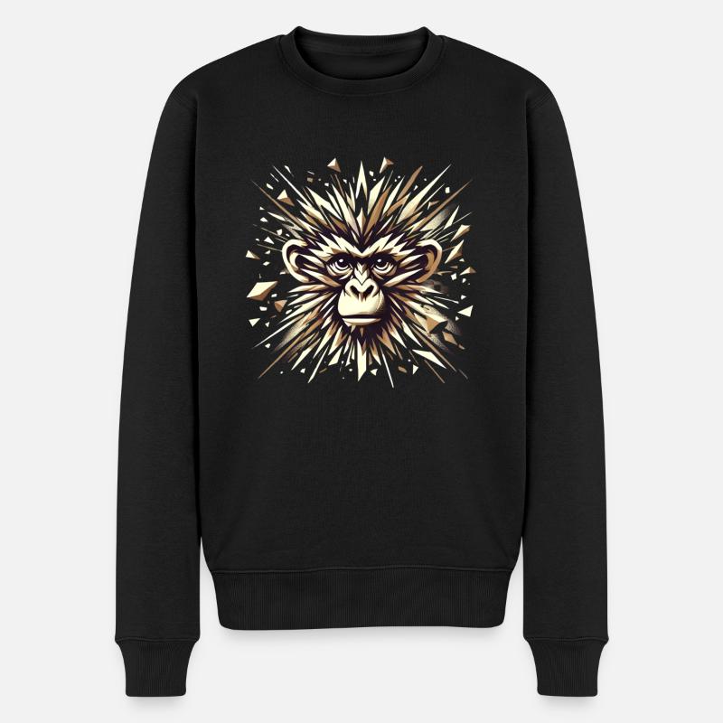 Éclats de Jungle - Pull Premium bio Homme - noir