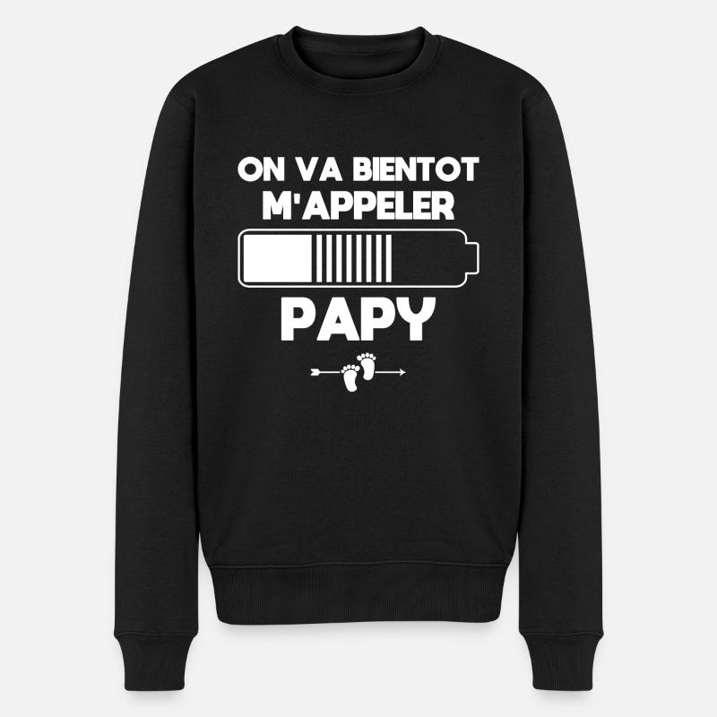 On va bientôt m'appeler papy - Pull Premium bio Homme - noir