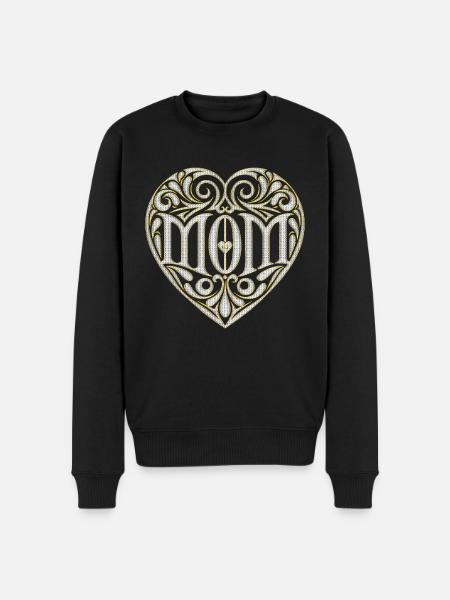Love Cytates amore Kwiaty Kobiety dziewczyna mama kobieta - Ekologiczna męska bluza Premium - czarny