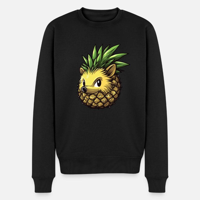 Hérisson ananas - Pull Premium bio Homme - noir