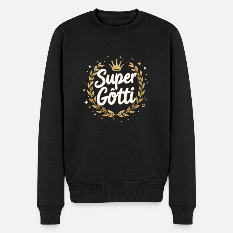 Firmgötti Taufgötti Göti Götti Cadeau - Pull Premium bio Homme - noir