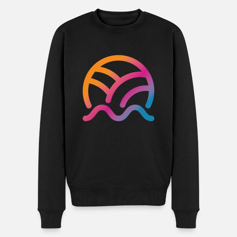 Volleyball - Männer Premium Bio Pullover - Schwarz