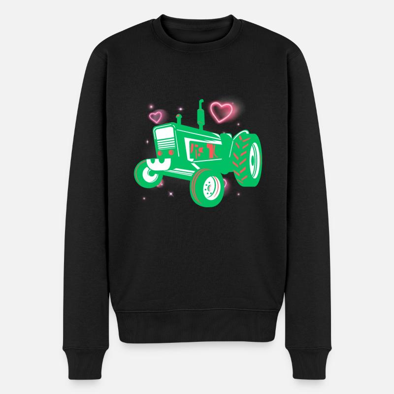 Tracteur / tracteur / tracteur - Pull Premium bio Homme - noir