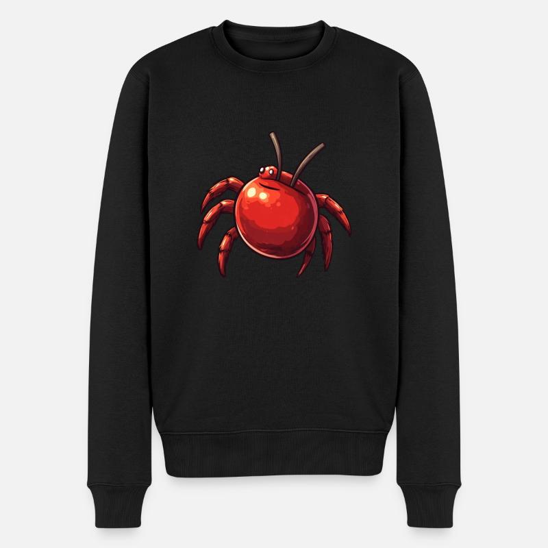 Araignée cerise Araignée cerise - Pull Premium bio Homme - noir
