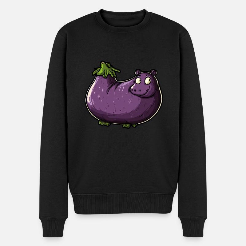 Sceau de l’aubergine - Pull Premium bio Homme - noir