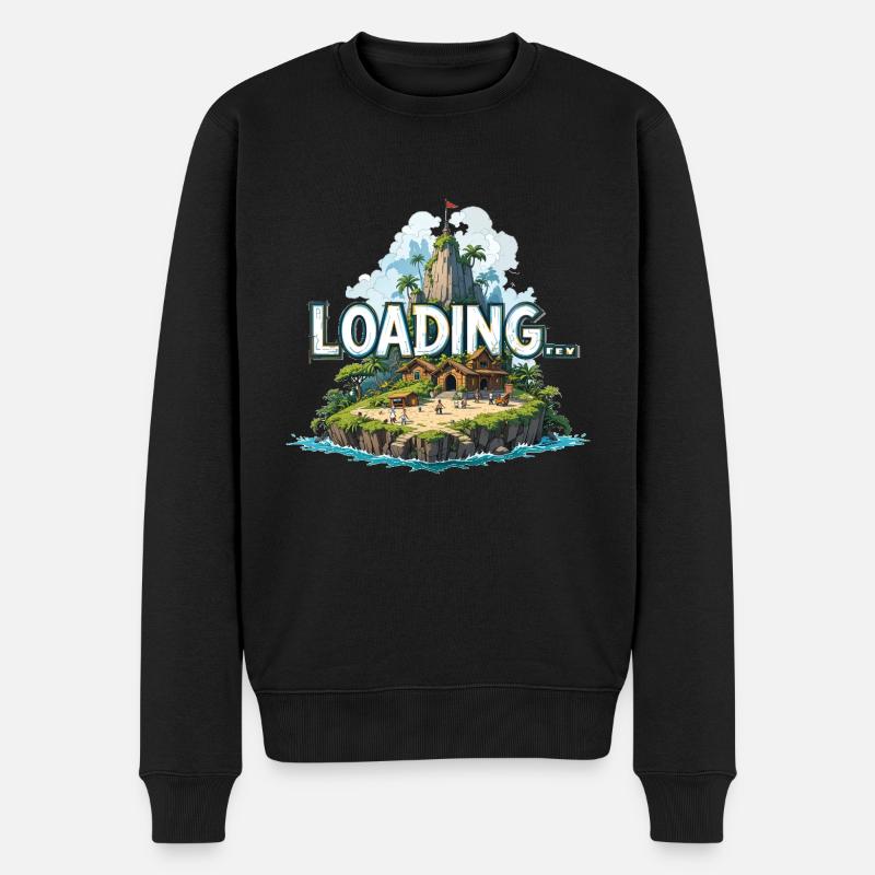 loading .. - Männer Premium Bio Pullover - Schwarz