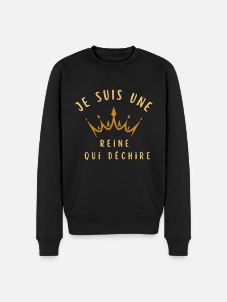 I'm a Queen Who Tears - Men's Premium Organic Jumper - black