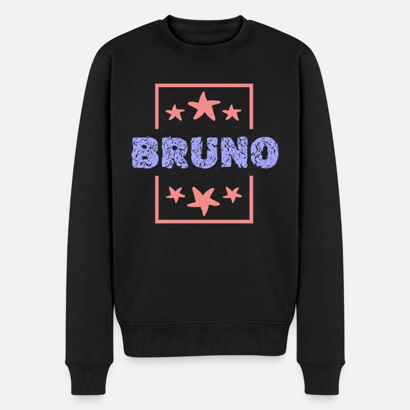Bruno Bruno - Männer Premium Bio Pullover - Schwarz