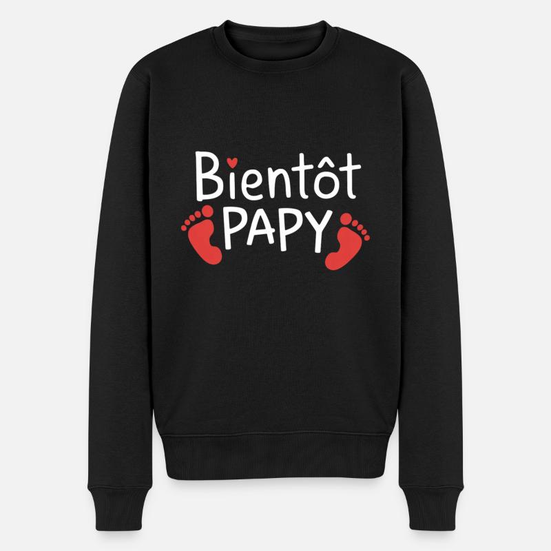 Bientôt Papy - Pull Premium bio Homme - noir