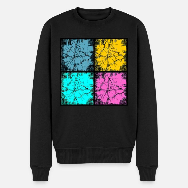 Style urbain Popart - Pull Premium bio Homme - noir
