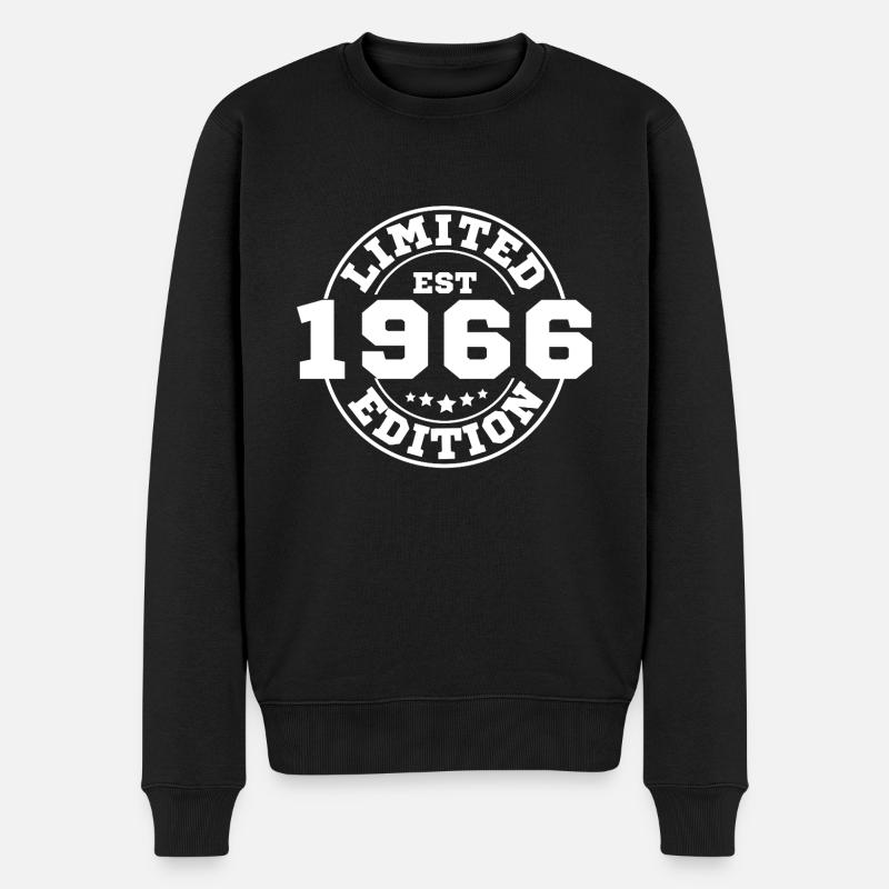 1966 Limitierte Auflage - Männer Premium Bio Pullover - Schwarz