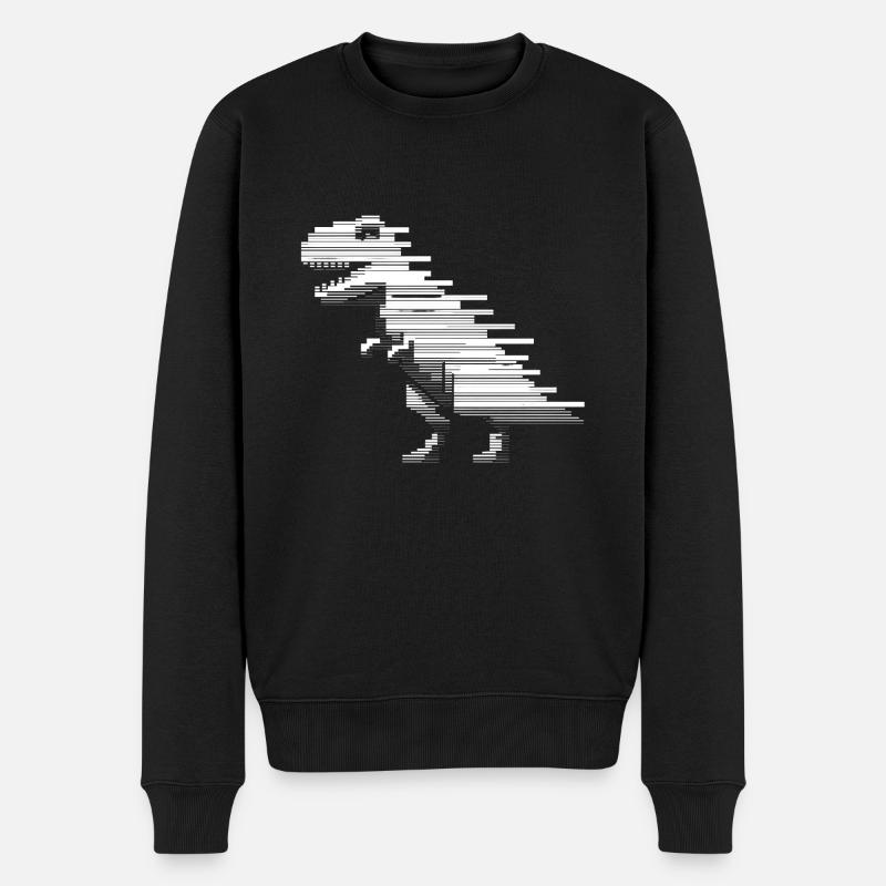 Dinosaurier Dinosaurier Dinosaurier T-Rex - Männer Premium Bio Pullover - Schwarz