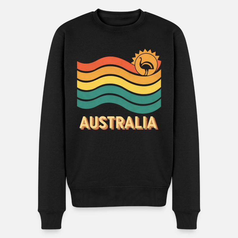 Australie - Pull Premium bio Homme - noir