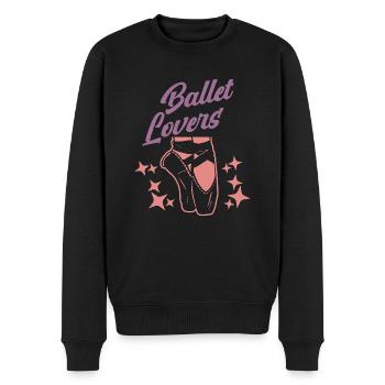 Ballet Ballerina Ballett Tänzerin Frauen Spruch - Männer Premium Bio Pullover - Schwarz - Vorne - Nico (187cm)