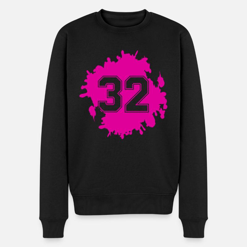 klecks 32 - Männer Premium Bio Pullover - Schwarz