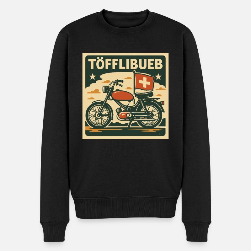 Töfflibueb - Männer Premium Bio Pullover - Schwarz