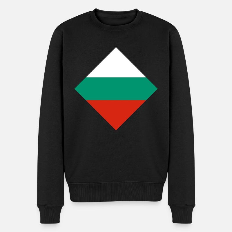 Bulgarien - Männer Premium Bio Pullover - Schwarz