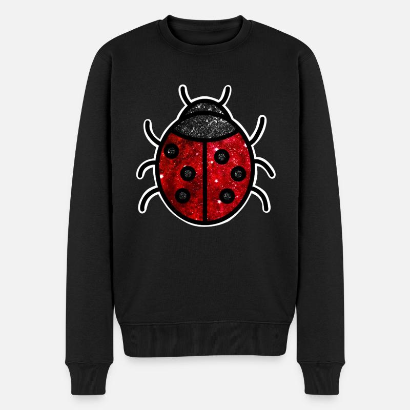 Kosmischer Marienkäfer - Männer Premium Bio Pullover - Schwarz