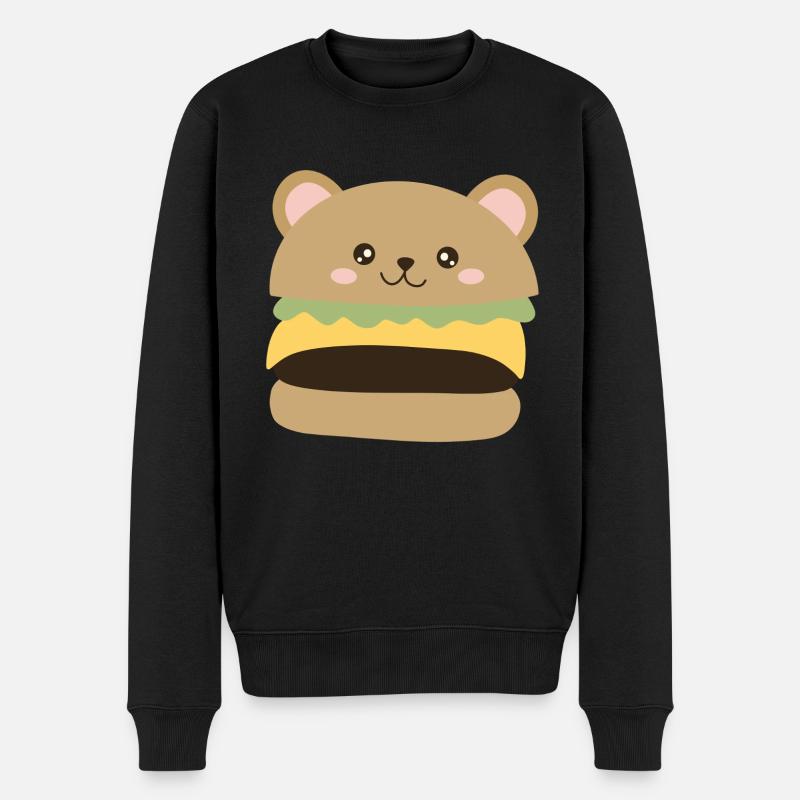 Burger d’ours - Pull Premium bio Homme - noir