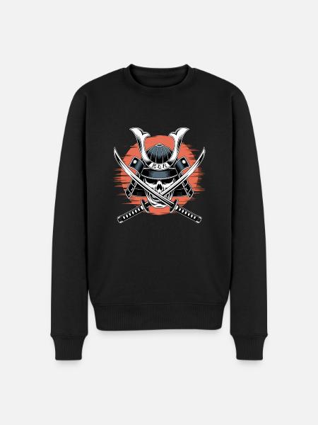 Japanese Samurai Warrior - Men's Premium Organic Jumper - black