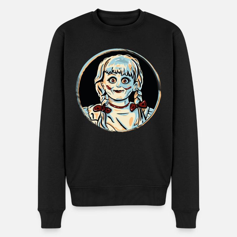 Annabelle Halloween Puppe - Männer Premium Bio Pullover - Schwarz