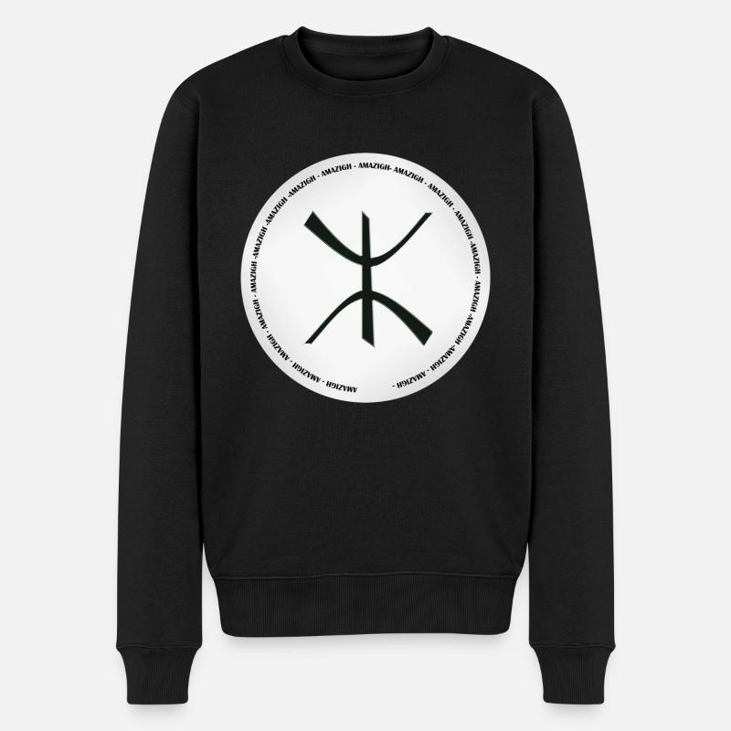 amazigh - Pull Premium bio Homme - noir