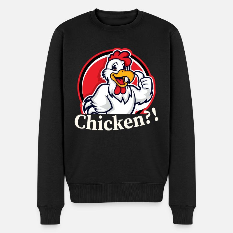 Poulet poulet - poulet - Pull Premium bio Homme - noir