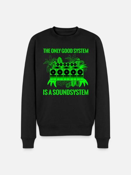 Système de son - Pull Premium bio Homme - noir