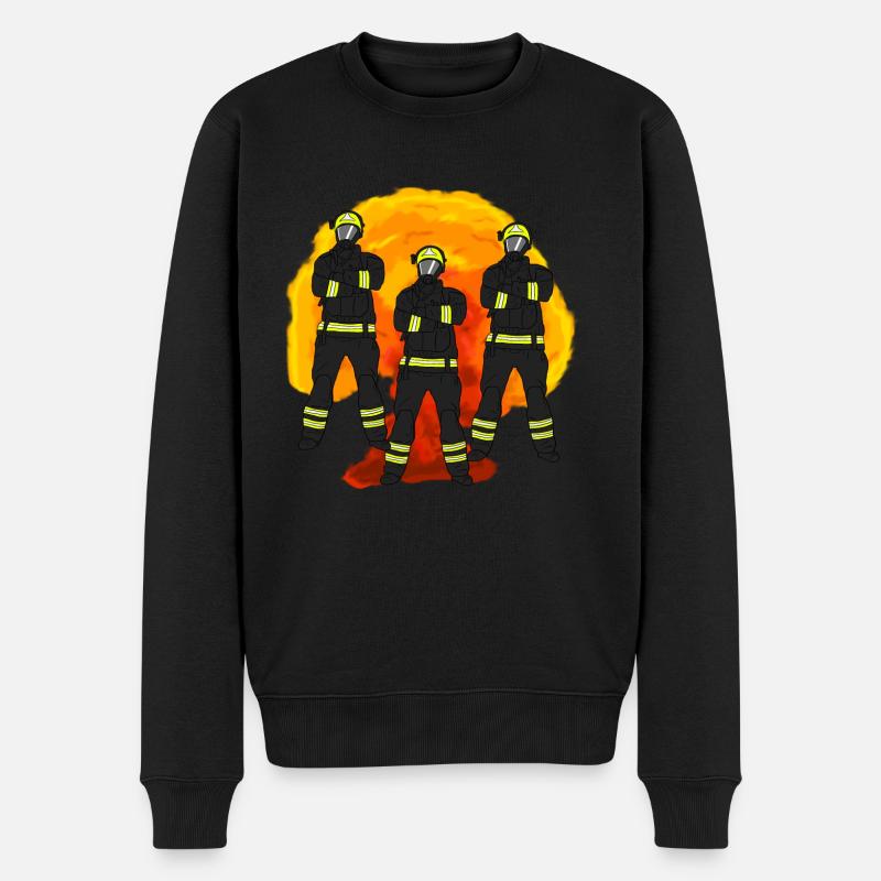 Feuerwehrmann Team - Pull Premium bio Homme - noir
