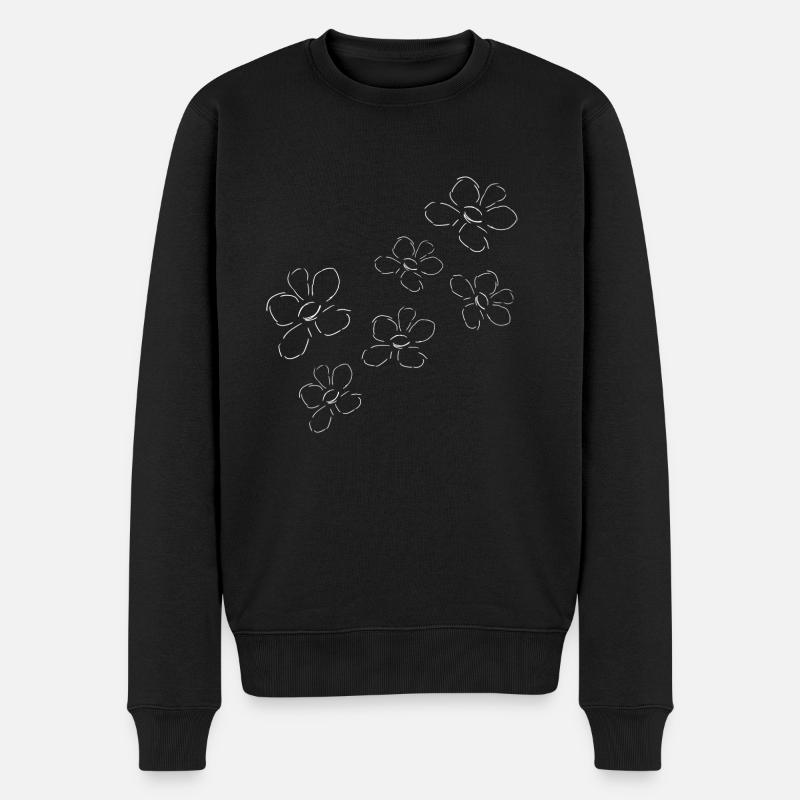 fleurs fleur - Pull Premium bio Homme - noir