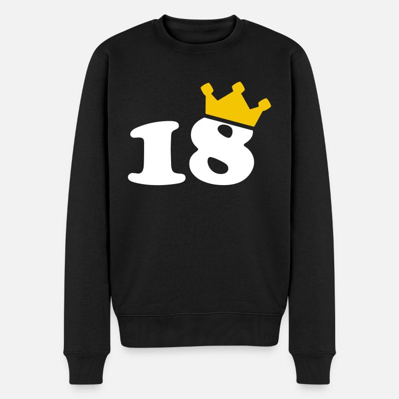18 Krone 18e anniversaire 18 ans - Pull Premium bio Homme - noir