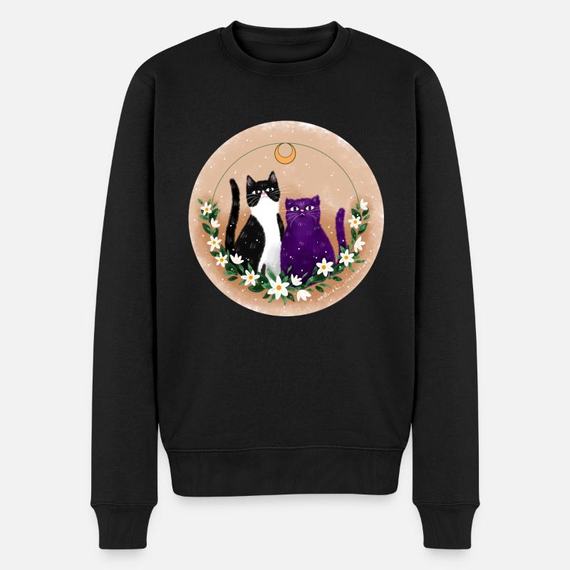 Deux chats - Pull Premium bio Homme - noir