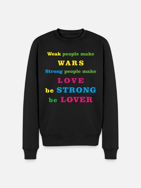 boyfriend girlfriend - Men's Premium Organic Jumper - black