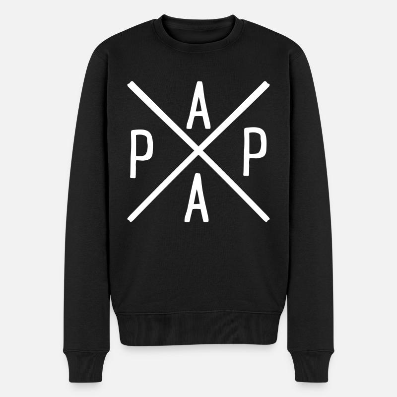 Papa - Pull Premium bio Homme - noir