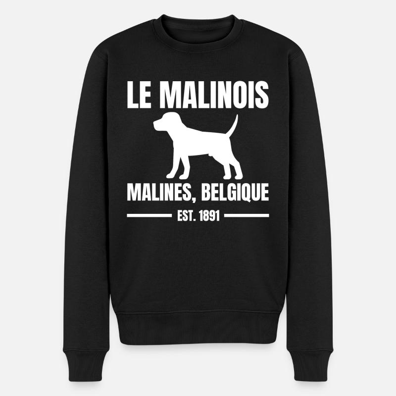 Hund Dog - Männer Premium Bio Pullover - Schwarz