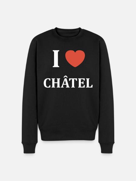 i love châtel - Pull Premium bio Homme - noir
