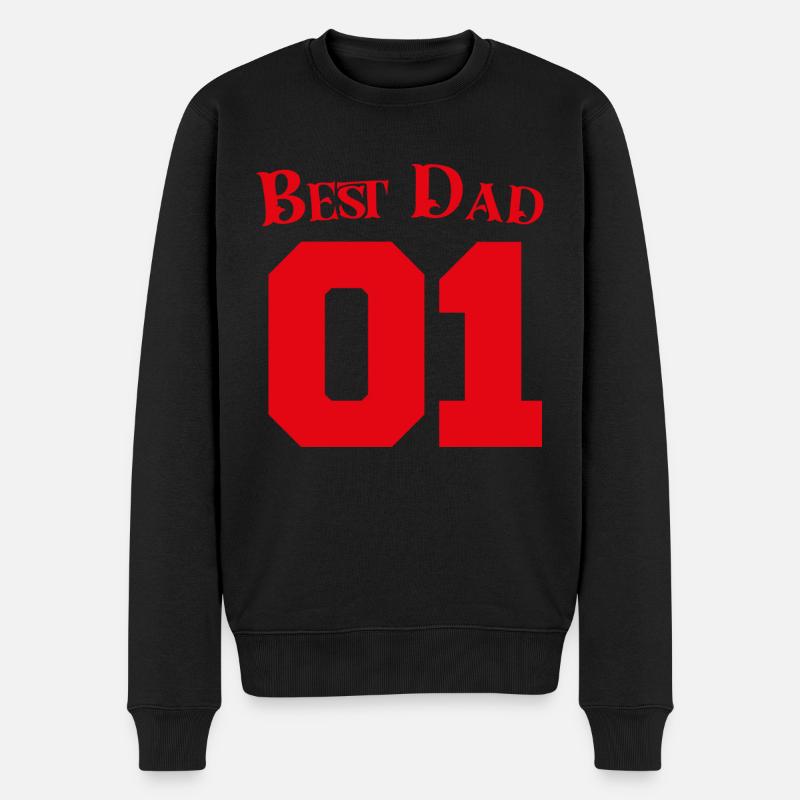 Meilleur papa - Pull Premium bio Homme - noir