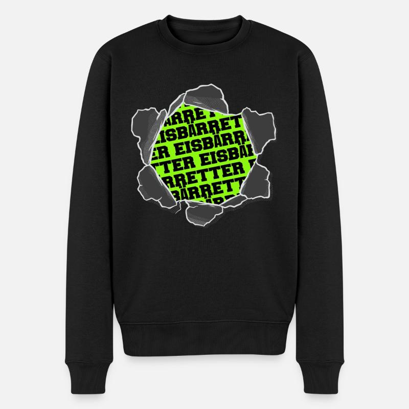 frohe weihnachten freundlich animal rights - Männer Premium Bio Pullover - Schwarz