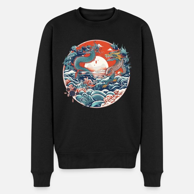 Folklore chinois - Pull Premium bio Homme - noir