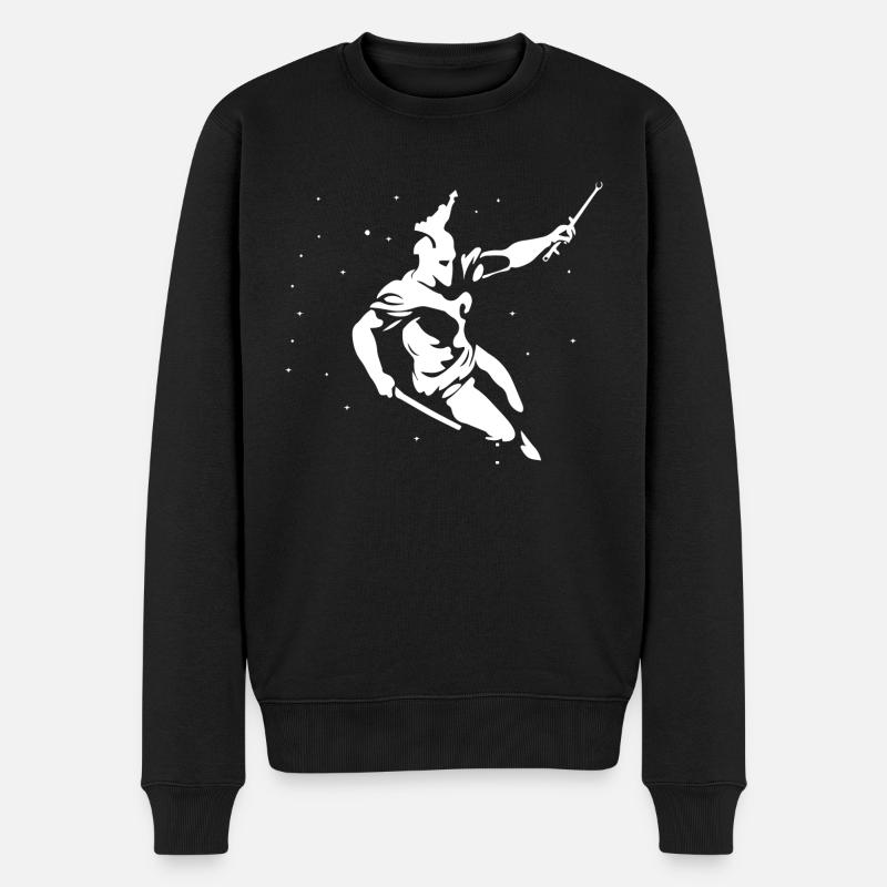 Gladiator T-Shirt - Männer Premium Bio Pullover - Schwarz