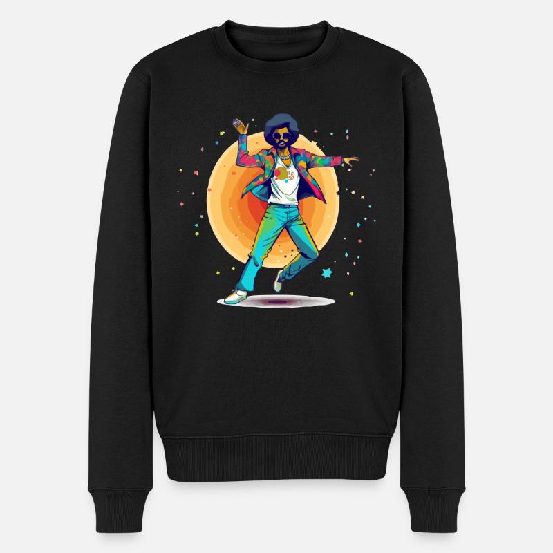 Rodolphe Disco-Tänzerin - Männer Premium Bio Pullover - Schwarz