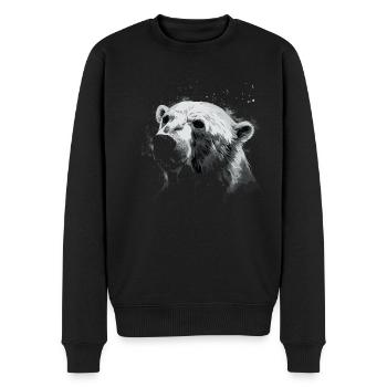 Ours polaire Ours polaire - Pull Premium bio Homme - noir - Devant - Nico (187cm)